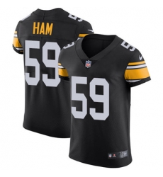 Nike Steelers #59 Jack Ham Black Alternate Mens Stitched NFL Vapor Untouchable Elite Jersey
