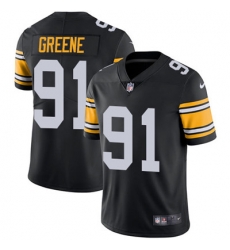 Nike Steelers #91 Kevin Greene Black Alternate Mens Stitched NFL Vapor Untouchable Limited Jersey