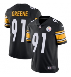 Nike Steelers #91 Kevin Greene Black Team Color Mens Stitched NFL Vapor Untouchable Limited Jersey
