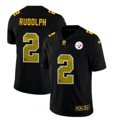 Pittsburgh Steelers 2 Mason Rudolph Men Black Nike Golden Sequin Vapor Limited NFL Jersey