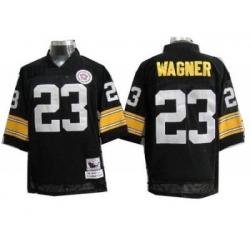 Pittsburgh Steelers 23 Wagner Black Throwback NFL Jerseys