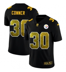 Pittsburgh Steelers 30 James Conner Men Black Nike Golden Sequin Vapor Limited NFL Jersey