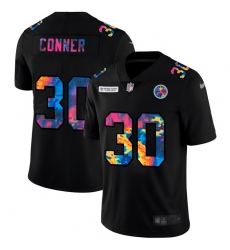 Pittsburgh Steelers 30 James Conner Men Nike Multi Color Black 2020 NFL Crucial Catch Vapor Untouchable Limited Jersey