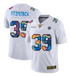 Pittsburgh Steelers 39 Minkah Fitzpatrick Men White Nike Multi Color 2020 NFL Crucial Catch Limited NFL Jersey