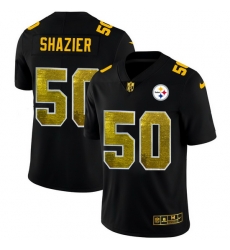 Pittsburgh Steelers 50 Ryan Shazier Men Black Nike Golden Sequin Vapor Limited NFL Jersey