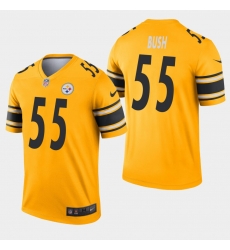 Pittsburgh Steelers 55 Devin Bush Inverted Legend Gold Jersey