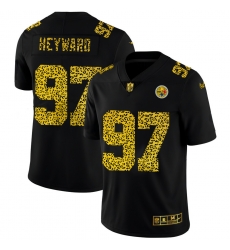 Pittsburgh Steelers 97 Cameron Heyward Men Nike Leopard Print Fashion Vapor Limited NFL Jersey Black