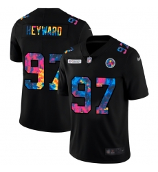 Pittsburgh Steelers 97 Cameron Heyward Men Nike Multi Color Black 2020 NFL Crucial Catch Vapor Untouchable Limited Jersey
