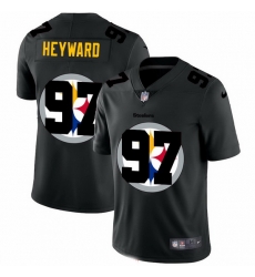 Pittsburgh Steelers 97 Cameron Heyward Men Nike Team Logo Dual Overlap Limited NFL Jersey Black