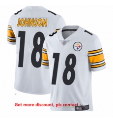 Steelers 18 Diontae Johnson White Men Stitched Football Vapor Untouchable Limited Jersey