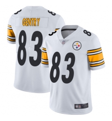 Steelers 83 Zach Gentry White Men Stitched Football Vapor Untouchable Limited Jersey