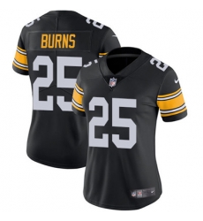 Nike Steelers #25 Artie Burns Black Alternate Womens Stitched NFL Vapor Untouchable Limited Jersey