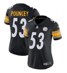 Nike Steelers #53 Maurkice Pouncey Black Team Color Womens Stitched NFL Vapor Untouchable Limited Jersey