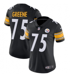 Nike Steelers #75 Joe Greene Black Team Color Womens Stitched NFL Vapor Untouchable Limited Jersey