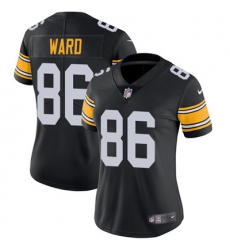 Nike Steelers #86 Hines Ward Black Alternate Womens Stitched NFL Vapor Untouchable Limited Jersey