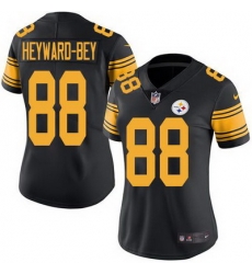 Nike Steelers #88 Darrius Heyward Bey Black Womens Stitched NFL Limited Rush Jersey