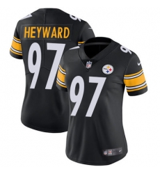 Nike Steelers #97 Cameron Heyward Black Team Color Womens Stitched NFL Vapor Untouchable Limited Jersey