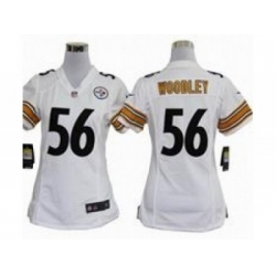 Nike Women NFL Pittsburgh Steelers #56 Lamarr Woodley white Jerseys