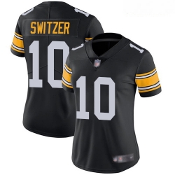 Women Nike Pittsburgh Steelers #10 Ryan Switzer Black Vapor Limited Jersey