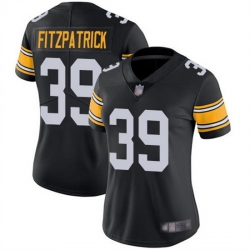 Women Pittsburgh Steelers 39 Minkah Fitzpatrick Black Vapor Untouchaable Limited Stitched Jersey