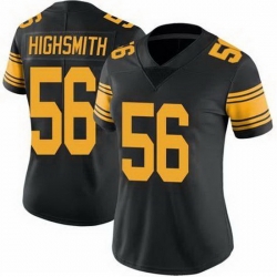 Women Pittsburgh Steelers #56 Alex Highsmith Rush NFL Stitched Jersey