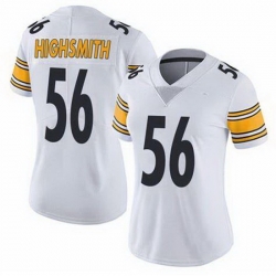 Women Pittsburgh Steelers #56 Alex Highsmith White Vapor Untouchable Limited Stitched Jersey