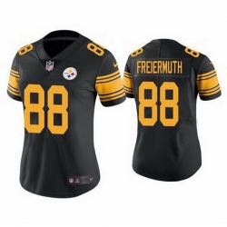 Women Pittsburgh Steelers Pat Freiermuth #88 Rush Stitched Football Jersey