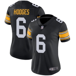 Women Steelers #6 Devlin Hodges Black Alternate Stitched Football Vapor Untouchable Limited Jersey