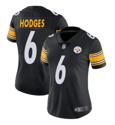 Women Steelers 6 Devlin Hodges Black Team Color Stitched Football Vapor Untouchable Limited Jersey