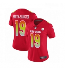 Womens Nike Pittsburgh Steelers 19 JuJu Smith Schuster Limited Red AFC 2019 Pro Bowl NFL Jersey