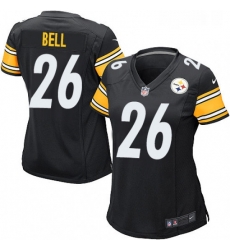 Womens Nike Pittsburgh Steelers 26 LeVeon Bell Game Black Team Color NFL Jersey