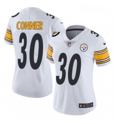 Womens Nike Pittsburgh Steelers 30 James Conner White Vapor Untouchable Limited Player NFL Jersey