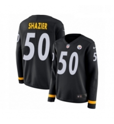 Womens Nike Pittsburgh Steelers 50 Ryan Shazier Limited Black Therma Long Sleeve NFL Jersey