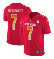Womens Nike Pittsburgh Steelers 7 Ben Roethlisberger Limited Red 2018 Pro Bowl NFL Jersey