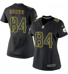 Womens Nike Pittsburgh Steelers 84 Antonio Brown Limited Black Impact NFL Jersey