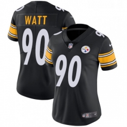 Womens Nike Pittsburgh Steelers 90 T J Watt Black Team Color Vapor Untouchable Limited Player NFL Jersey
