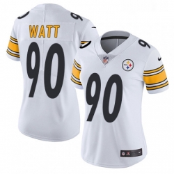 Womens Nike Pittsburgh Steelers 90 T J Watt White Vapor Untouchable Limited Player NFL Jersey