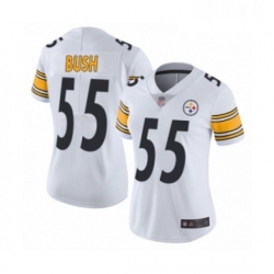 Womens Pittsburgh Steelers 55 Devin Bush White Vapor Untouchable Limited Player Football Jersey