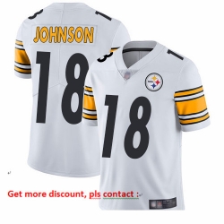 Steelers 18 Diontae Johnson White Youth Stitched Football Vapor Untouchable Limited Jersey