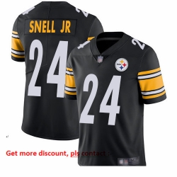 Steelers 24 Benny Snell Jr  Black Team Color Youth Stitched Football Vapor Untouchable Limited Jersey