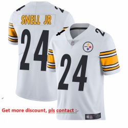 Steelers 24 Benny Snell Jr  White Youth Stitched Football Vapor Untouchable Limited Jersey