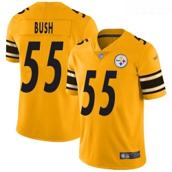 Steelers #55 Devin Bush Gold Youth Stitched Football Limited Inverted Legend Jersey
