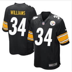 Youth New Steelers #34 DeAngelo Williams Black Team Color Stitched NFL Elite Jersey
