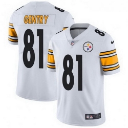 Youth Nike 81 Zach Gentry Pittsburgh Steelers Limited White Vapor Untouchable Jersey