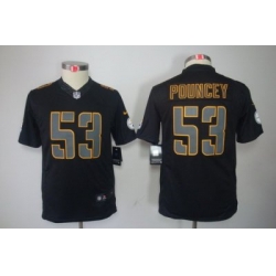 Youth Nike NFL Pittsburgh Steelers #53 Maurkice Pouncey Black Impact Limited Jerseys