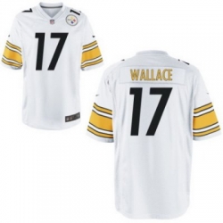 Youth Nike Nfl Youth Pittsburgh Steelers 17# Mike Wallace White Jerseys