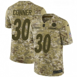 Youth Nike Pittsburgh Steelers 30 James Conner Limited Camo 2018 Salute to Service NFL Jersey