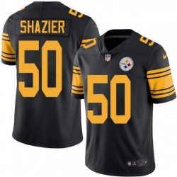 Youth Nike Pittsburgh Steelers 50 Ryan Shazier Limited Black Rush Vapor Untouchable NFL Jersey