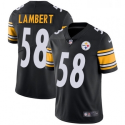 Youth Nike Pittsburgh Steelers 58 Jack Lambert Black Team Color Vapor Untouchable Limited Player NFL Jersey