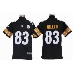 Youth Nike Pittsburgh Steelers 83# Heath Miller Black Jerseys